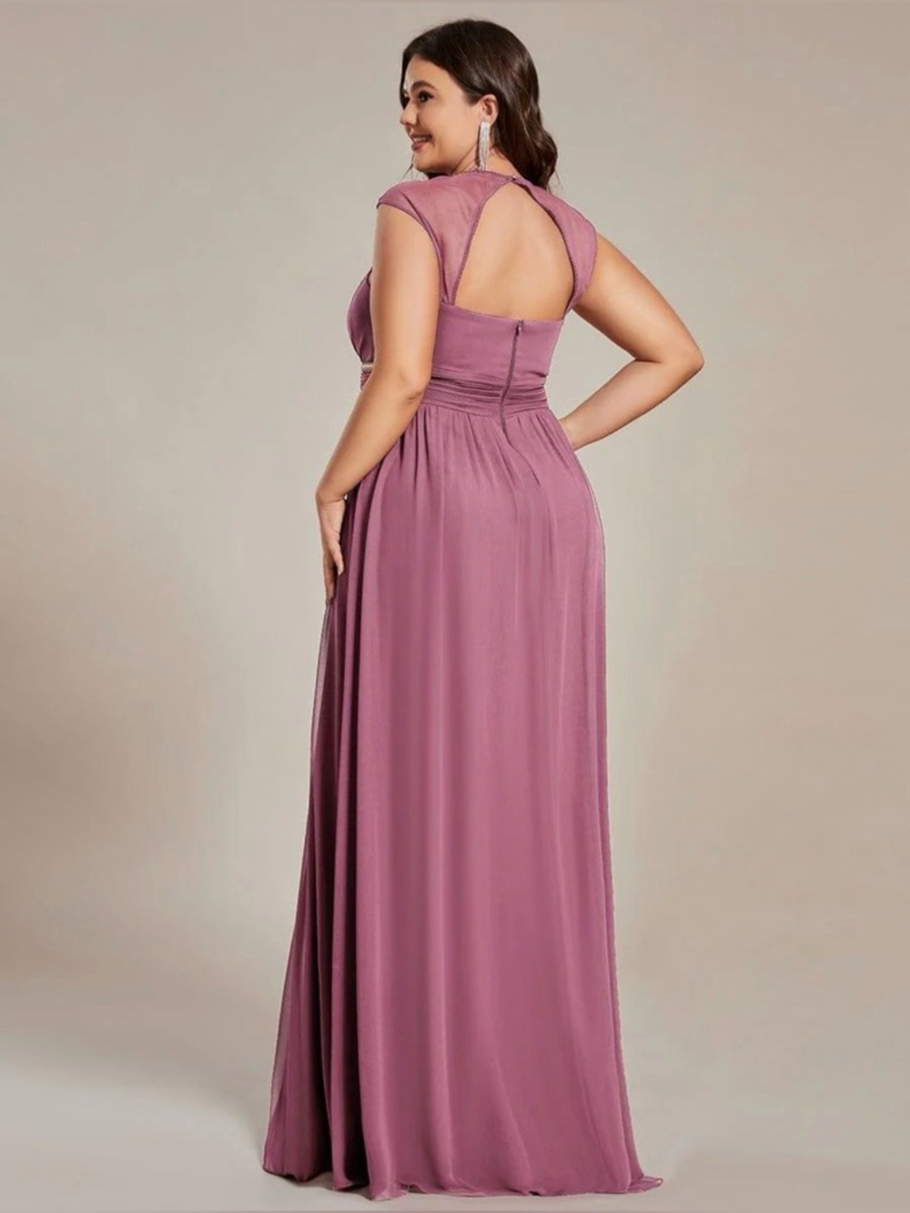 NWT Ever Pretty Black Evening Gown with Embellished Waistband - Picture 17 of 17